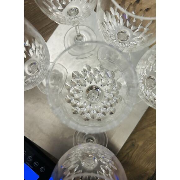 6 Cristal D’Arques-Durand Capella Crystal 8” Wine Glasses Water Goblets Vintage - Picture 4 of 13